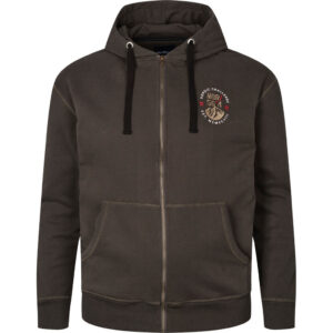 North 56°4 Hoodies sweat med lynlås Sort Oliven