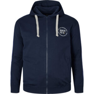 North 56°4 hoodies cardigan med hætte Marine Blå