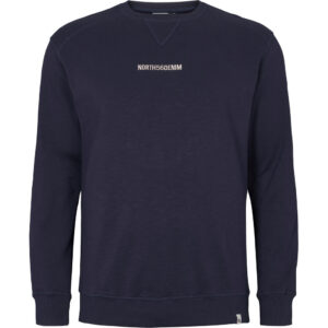 North 56denim / north 56°4 sweatshirt med brodering Marine Blå