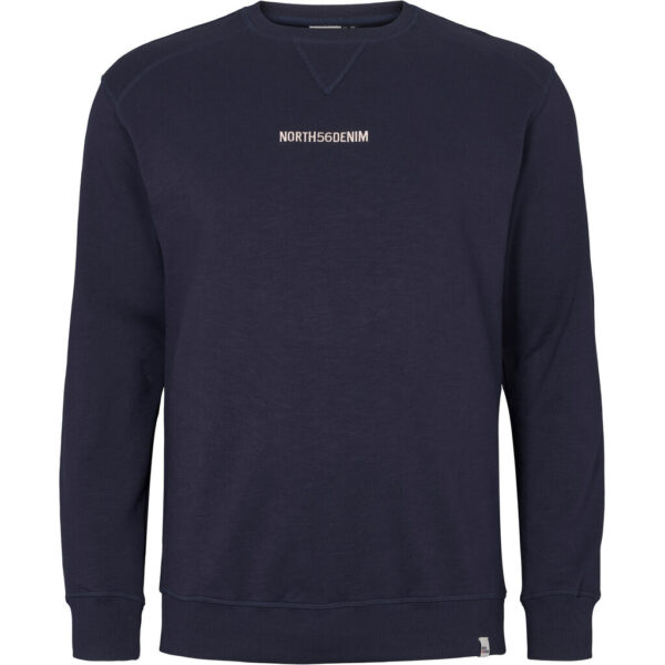 North 56denim / north 56°4 sweatshirt med brodering Marine Blå