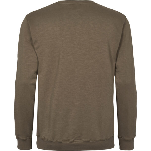 North 56denim / north 56°4 sweatshirt med brodering støvet oliven grøn – Bild 3