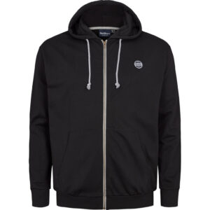 North Latitude hoodies with a zip and pocket in black