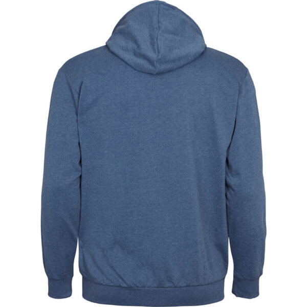 North latitude hoodies med lynlås og lomme blå meleret – Bild 3