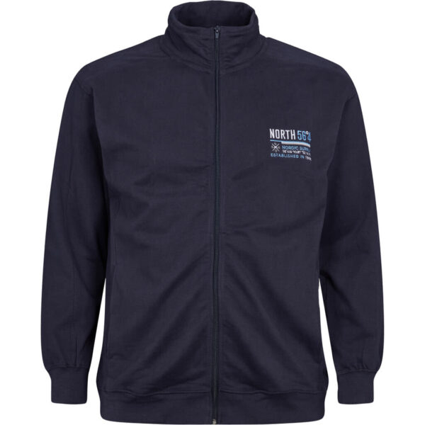 North 56°4 sweat cardigan Marine blå
