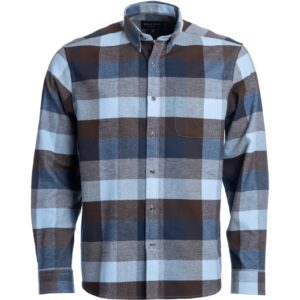 Roberto Jeans ternet flannel skjorte Blå/brun
