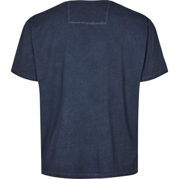 North 56demin cool dyed t-shirt Marine Blå – Bild 3