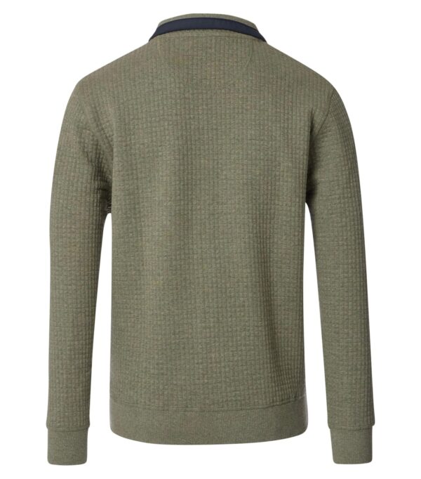 Casa moda sweat jakke med fede detaljer og bryst lomme grøn – Bild 5