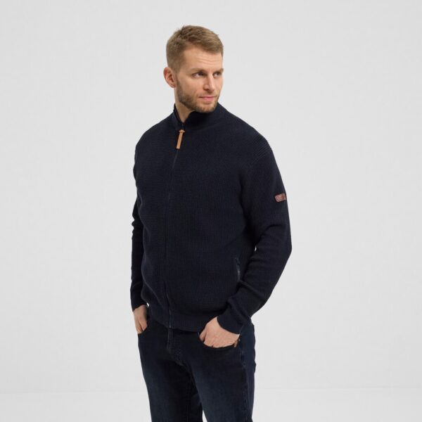 North 56°4 strikket cardigan marine blå – Bild 2