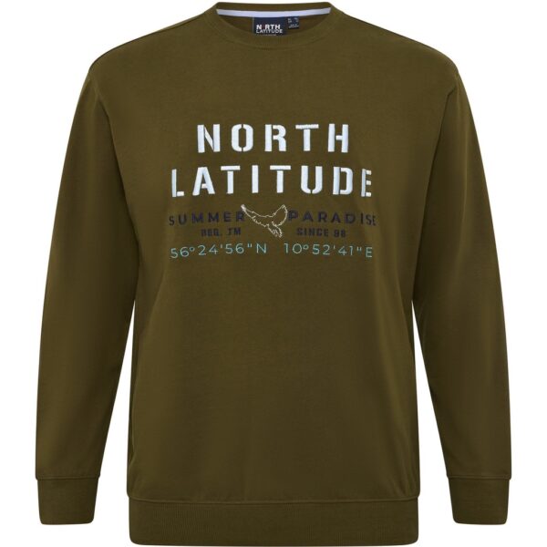 North latitude sweat shirt army grøn