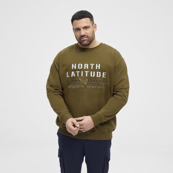 North latitude sweat shirt army grøn - Billede 3