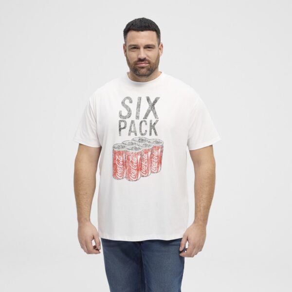 North latitude t-shirt printed six pack coca cola hvid - Billede 3