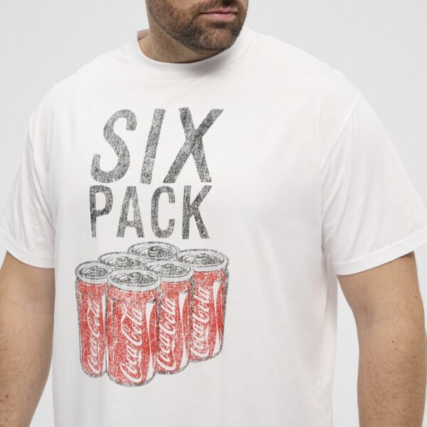 North latitude t-shirt printed six pack coca cola hvid - Billede 6