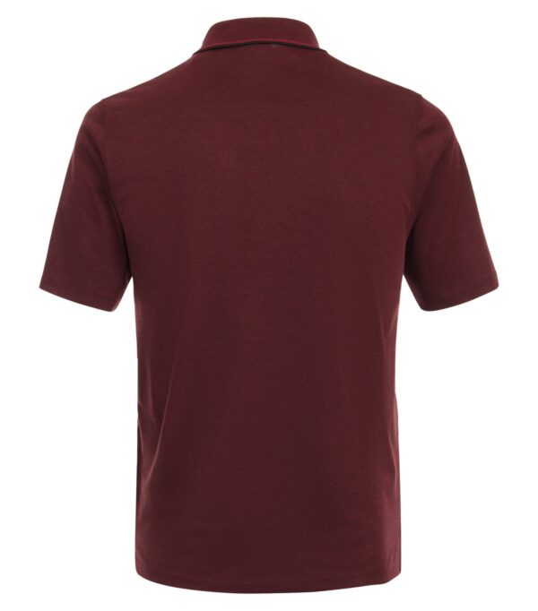 Casa moda “easy care” polo med lomme bordeaux - Billede 4