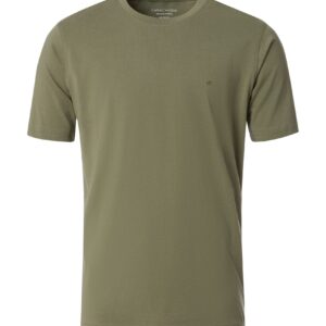 Casa Moda ensfarvet t-shirt oliven grøn