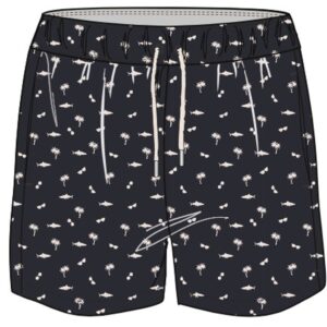 North latitude Badeshorts printet