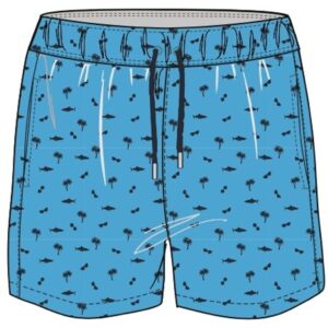 North latitude Badeshorts printet turquoise