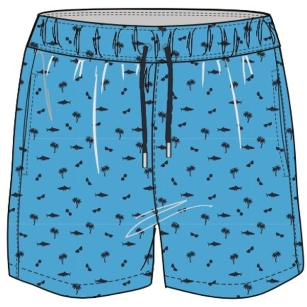 North latitude Badeshorts printet turquoise