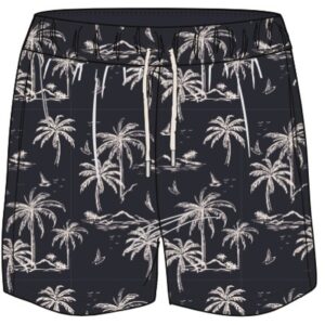 North latitude Badeshorts printet night sky