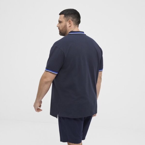 North latitude polo pique med kontast flip nat blå TALL - Billede 4