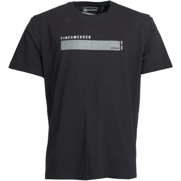 Roberto Jeans t-shirt med print på brystet sort