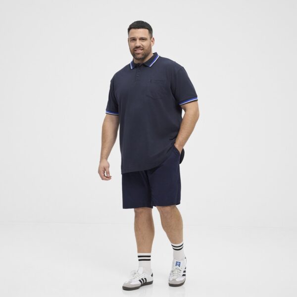 North latitude polo pique med kontast flip nat blå TALL - Billede 6