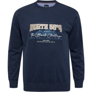 North 56denim / north 56°4 sweatshirt med brodering marine blå