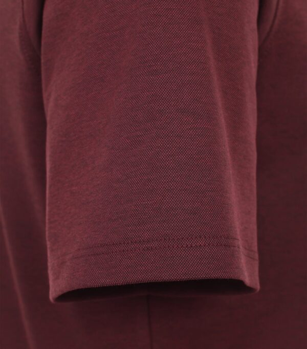Casa moda “easy care” polo med lomme bordeaux - Billede 3