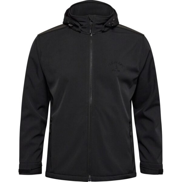 North 56°4 Softshelljacke mit abnehmbarer Kapuze schwarz