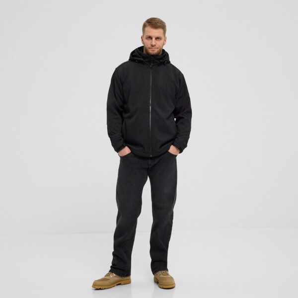 North 56°4 softshell jakke med aftagelig hætte sort – Bild 4