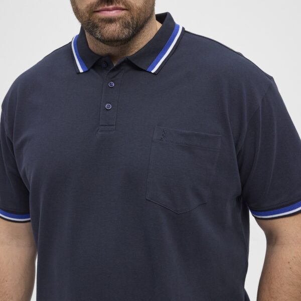 North latitude polo pique med kontast flip nat blå TALL - Billede 5