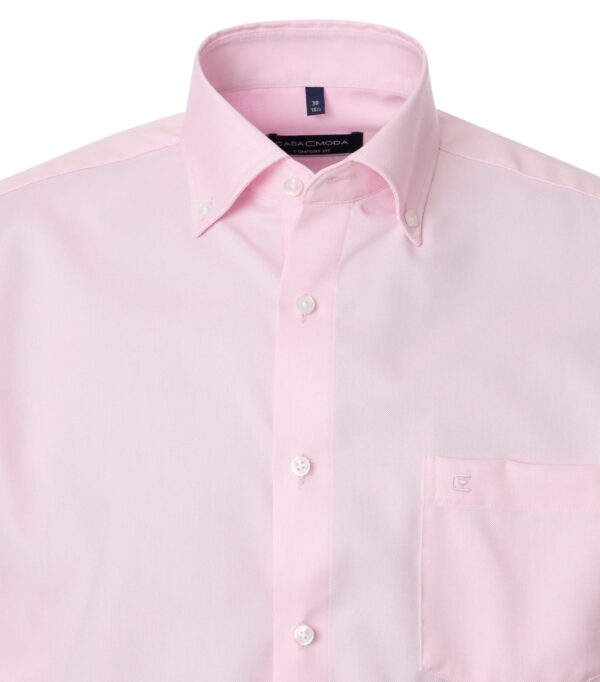 Casa Moda comfort fit skjorte lange ærmer lys rød og button down og i Oxford - Billede 4