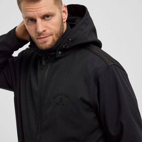 North 56°4 softshell jakke med aftagelig hætte sort – Bild 5