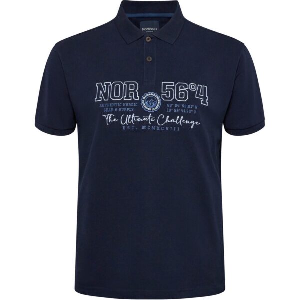 North 56°4 Poloshirt mit Bruststickerei navy blau