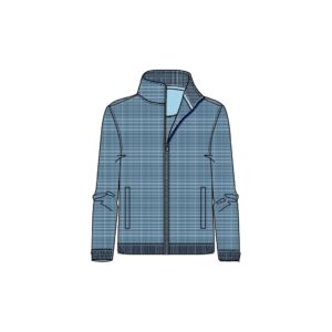 Roberto Jeans sweatshirt cardigan med lommer engel blå