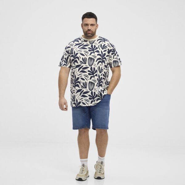 North latitude t-shirt printet night blå - Billede 5