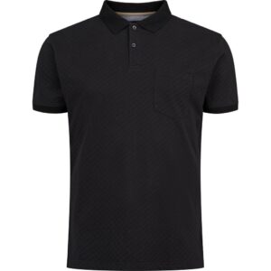 North 56°4 polo pique med struktur sort TALL