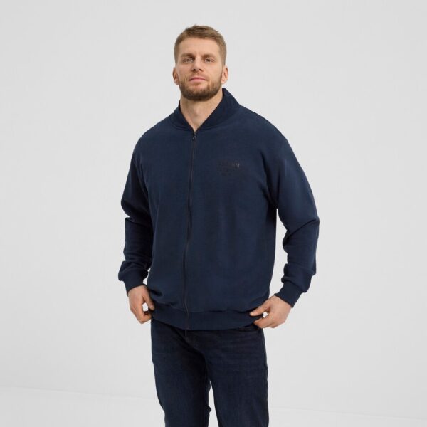 North 56°4 sweat shirt cardigan fuld zip marine blå TALL - Billede 2