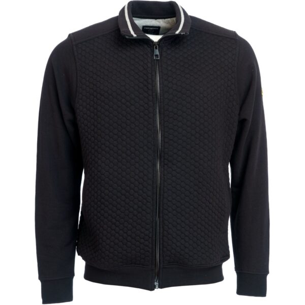 Roberto Jeans cardigan i sweat stof sort