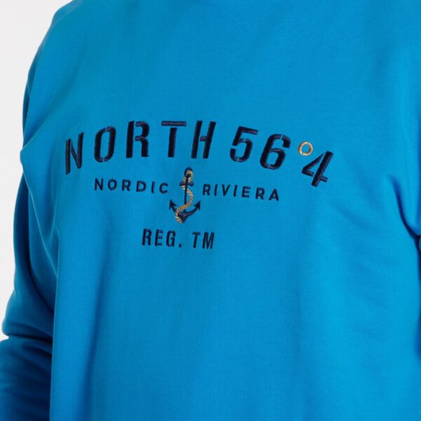 north 56°4 sweatshirt med brodering Mykonos blå - Billede 4