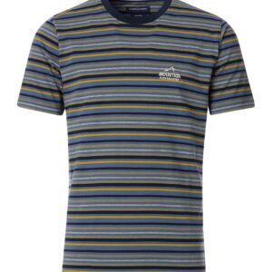 Casa Moda stribet t-shirt med lille brodering