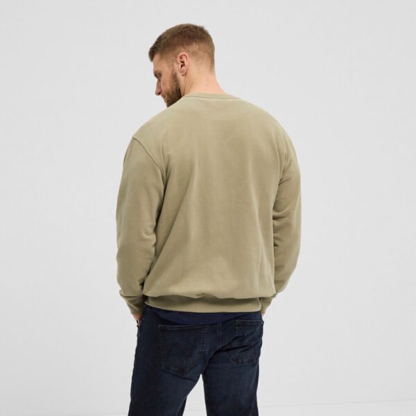 North 56denim / north 56°4 sweatshirt med brodering mørk sand – Bild 3