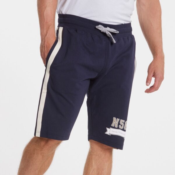 North 56°4 sweat shorts med logo marine blå – Bild 3