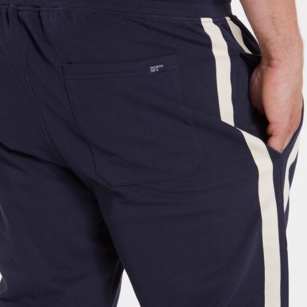 North 56°4 sweat shorts med logo marine blå – Bild 4