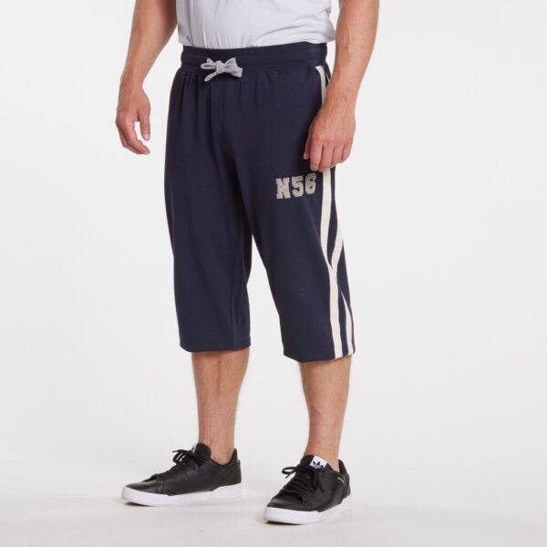 North 56°4 sweat capri med logo marine blå – Bild 3