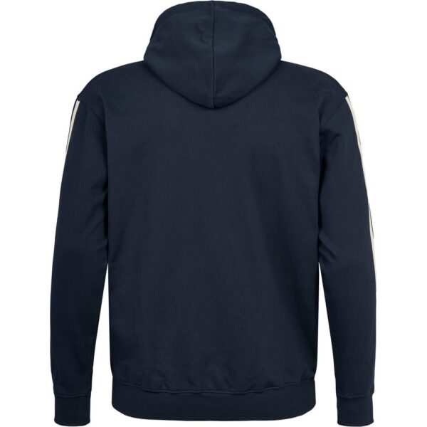 North 56°4 hoodies med lynlås og lomme i marine blå TALL - Billede 2