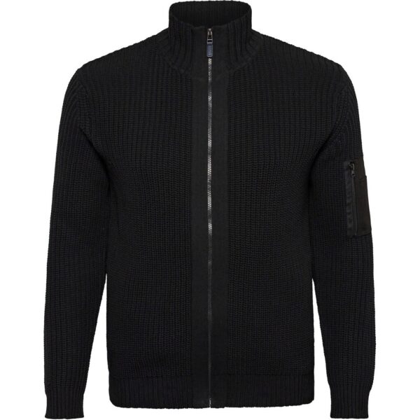 North 56°4 strikket cardigan sort TALL