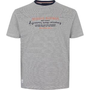 North 56°4 denim t-shirt med print og I striber TALL