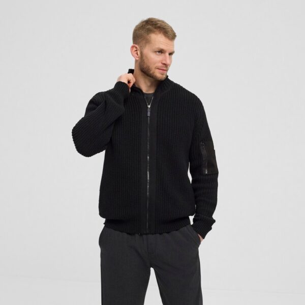 North 56°4 strikket cardigan sort TALL – Bild 2