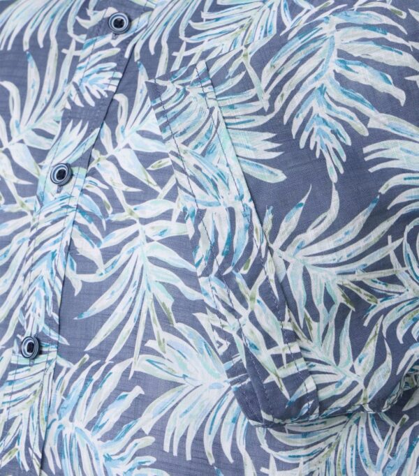 Casa Moda Casual fit kort ærmet skjorte korte ærmer blå - Billede 4