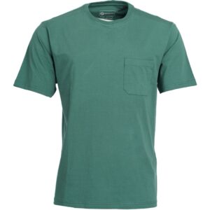 Roberto Jeans/ Finesmekker t-shirt med lomme støvet grøn